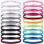 Duufin 20 Pieces Elastic Sport Headbands Non-Slip Workout Headband Multicolor