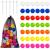 100 Pcs Foam Golf Practice Balls Soft Golf Training Balls Realistic Feel Limited Flight Practice Golf Balls with 10 Pcs Golf Ball Tees and 1 Pcs Storage Bag for Indoor or Outdoor Training
