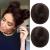 REECHO 2 PCS Mini Claw Clip in Messy & Cat Ears Hair Bun Extensions Wig Accessory Updo Hairpieces for Women Girls (Pack of 2-3" Straight Dark Brown) Pack of 2 - 3" Straight Dark Brown