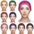 9 Pieces Mesh Crochet Hair Net Rayon Knit Snood Hat Thick Short Women Hairnet Snoods Cover Ornament for Sleeping (Black  Green  Khaki  Rose Red  Light Brown  Pink  Purple  Orange  Navy Blue)