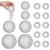 Zocipro 6 piece Magnetic acupressure balls with 10 massage rings for fingers massage ball magnetic hedgehog balls massage balls 32 mm/47 mm/56 mm skills hedgehog ball massage set for stress relief or massage 32mm/56mm