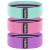 WALITO Resistance Bands for Legs and Butt Fabric Exercise Loop Bands Yoga Pilates Rehab Fitness and Home Workout Strength Bands for Booty Green Pink Purple