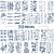 Metuu 30 Sheets Semi-Permanent Tattoos Waterproof Last 1-2 Weeks Positive Words Flower Crown Butterfly Tiny Fake Temporary Tattoo Stickers For Women Men Girls