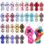 Cludoo 30Pcs Chapstick Holder Keychain Bulk  Chapstick Lip Balm Lipgloss Lipstick Holder Keychains for Lipstick  Chapstick  Lip Balm  lanyards  30 Vibrant Colors