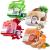 Dapoprren Natural Loofah Soap Bar 4PCS Exfoliating Natural Soap with Loofah Inside- Turmeric Aloe Rose Coconut Milk  Moisturizing Handmade Soap For Face and Body 4pcs Loofah Soaps
