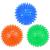 petizer 3-PACK Squeaky Dog Ball Toys Dogs Chew Spiky Ball Floatable Dog Pool toy Toss Fetch Toys for Puppy Rubber TPR Dog Chew Toys for Boredom Teeth Cleaning for Small and Medium Dogs orange.green.blue 6.5cm
