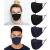 ecotru UK 4 Pack Reusable Cotton Face Masks 2 Navy Blue 2 Black Mask with Nose Wire for Glass Wearers 3-Ply Washable & Breathable Fabric with Filter Pocket & Adjustable Loops