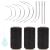 Beayuer Needle and Thread Set Professional Hair Extension Tools Hair Weave Needle 10 pcs with 3 pcs Black Weave Threads for Making Wig Sewing Hair Weft Hair Weave Extension (3 Thread 10 Needle Black) 3 Thread 10 Needle Black