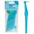 TePe Angle Blue Interdental Brushes (0.6mm - Size 3) - Easy and simple interspace cleaning with long handle and angled neck 1 x 6 brushes