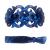 Strong Large Barrette Hair Clip Grip Set for Thick Hair Blue Marble Pattern Women Ladies