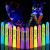 12 Pcs Glow in The Dark Face Body Paint, UV Black Light Glow Makeup Kit for Kids Adult, Non-Toxic Fluorescent Face Paints Crayons for Birthday Party Halloween Masquerade Makeup