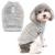 Zunea fleec winter jacket for small dogs warm winter coat sweater sweater soft fuzzy puppy clothing with D-ring for dishes cold weather pet clothing for chihuahua cats gray xxl xxl gray