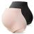 SUNNYBUY Women's Maternity High Waist Underwear Pregnancy Seamless Soft Hipster Panties Over Bump L 1black 1skin-2pk