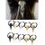 Carykon 10PCS Women Hair Tie Alloy Crow Skull Elastic Ponytail Holders  Mixed Colors