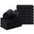 Orighty Black Salon Towel Pack of 12(Not Bleach Proof 16 x 27 Inches) Super Soft and Absorbent Microfiber Hair Salon Towels for Salon Hand Gym Bath Spa and Home Hair Care