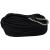 Rainier Supply Co. Boat Anchor Line - 50 ft x 1/4 inch Anchor Rope - Double Braided Nylon Anchor Boat Rope with 316SS Thimble and Heavy Duty Marine Grade Snap Hook - Black 50' x 1/4" Black
