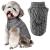 FWLWTWSS Dog Jumper Dog Sweater Vest Pet Soft Comfortable Turtleneck Knitted Puppy Clothes Easy to Take on and Off Winter Warm Crochet Dog Coat for Small Medium Dogs and Cats(Grey M) rope pattern Medium
