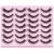 Newcally Eyelashes Natural Strip Cat Eye Lashes False Wispy Clear Lash Band 3D Fake Eyelashes Fluffy Volume Short Faux Mink Eyelashes 14 Pairs B- Cat Eye Clear Band
