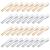 160 pieces metal hair clips crocodile alligator hair clips 45 mm hair curls separation clips hairdresser clips hair clips hair single teeth clips clinging for women grinds -silver/gold