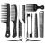 SalonSilk Combs for Natural Black Hair - Professional Curly Hair Comb Set for Natural Ladies