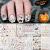 TailaiMei 1500 Pcs Halloween Nail Decals Stickers  12 Sheets Self-Adhesive DIY Nail Art Tips Stencil for Halloween Party  Include Pumpkin/Bat/Ghost/Witch etc