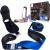 EFFORTLEXX LIFE Stretching Strap with loops and attachable foot, leg stretcher - BLUE - 10 Loops