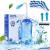 Nasal douche set Anzorhal nose jug 300ml for nose cleaning and nose rinsing with 30 nose washing salt packages and thermometer sticker BPA-FREE NETI POT for adults & children (blue)