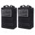 2 Pack Molle Pouches - Tactical Compact Water-Resistant EDC Pouch Black