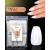 By Vixi 500 SHORT COFFIN/BALLERINA NAIL SET with PREP FILE 10 Sizes Opaque Express Full Cover False Fingernail Extensions for Salon Professionals & Home Use Coffin Short