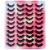 False Eyelashes 20 Pairs 6D Artificial Eyelashes Set Reusable Natural Eyelashes (4 Styles)