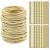 50 Pieces 3mm Hair Ties No-metal Hair Elastics Thin Hair Ties Ropes Ponytail Holders Hair Bands with 50 Pieces Hair Bobby Pins  Hair Accessories for Women Girls Gold