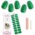 Kalolary Gel Nail Polish Strips Semi Cured Nail Gel Art Sticker Waterproof Full Nail Wraps Decal Sets with Nail File and Stick for Women Girls Nail Art Decor (UV/LED Lamp Required) (Shiny Green)
