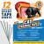 Panther Armor Cat Scratch Deterrent Tape  Double Sided Anti Scratching Sticky Tape Cat Furniture Protector  Cat Training Tape - Corner Couch Protector for Cats - Cat Scratch Furniture Protector 12-Pack