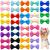 Suxgumoe Dog Hair Bows 36Pcs Mixed Colors Dog Hair Bows with Elastic Rubber Bands Cute Dog Grooming Bows Puppy Hair Accessories for Long Hair Pet Dogs Cats