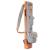 Thorza Sunday Golf Bag for Men and Women - Vintage Canvas and Leather Stores Balls, Tees, and Clubs  2 Zippered Pockets, Name Tag ID and Leather Tee Holder - Lightweight and Elegant Golf Carry Bag