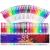 TANMIT Glitter Gel Pens  33 Colors Neon Glitter Pens Set Gel Art Markers with 40% More Ink for Adult Coloring Books  Drawing  Journaling  Doodling
