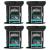 Men's Cooling Face + Body Cleansing Wipes - 4 Pack - 120 Count Post Workout Travel Towlettes