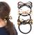 Cobahom 3 Pack Elastic Hair Ties Butterfly Hair Ties for Medium Hair Thick Heavy Curly Hair Accessories for Women Ponytails Bun Braid