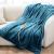 iDOO Heated Blanket Throw  10 Heating Levels & 1-10 Hours Auto Off Electric Blanket  Ultra Soft Double-Side Flannel  Fast Heating Blanket 50x 60  ETL Certified  HD Display  Gifts for Women  Teal Teal Blue 50 X 60