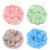 WUJUN Bath Sponge Shower Loofahs Balls 70g/PCS Soft Durable Extra Large Mesh Pouf Easy Foaming Body Scrubber Exfoliator for Big Full Lather Cleanse Solid Color(4 Pack)