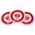 Eyeline Golf Target Holes - Practice Training Aid for Precision Practice on Green. Indoors/Outdoors. Toss to Create Simple Speed Control Targets. Red and White-Easy to See. Pack - 3. Made in USA