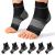 Plantar Fasciitis Sock (6 Pairs) for Men and Women, Compression Foot Sleeves with Arch and Ankle Support (Black, Large) Black(6 Pairs) Large