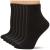 Dr. Scholl's Women's Diabetes & Circulator Socks - 4 & 6 Pair Packs Ankle 4-10 6 Black