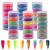 Duufin 36 Colors Pigment Nail Powder Colorful Luminous Pigment Powder Iridescent Pearlescent Powder Pigment for Nail Art, Body and Crafts Vibrant
