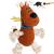 lifefav Dog Toys Dog Plush Toy for Boredom for Middle Large Dogs Fun Squeaky Dog Toys with Crinkle Paper Interactive Dog Toys/Squeaky Dog Toys/Dog Birthday Gifts (Cotton Rope Dog) Multicolor