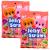 ABC Bear & Bunny Jelly Straw Assorted Fruit Flavours 300g (Pack of 2) - (Strawberry Grape Pineapple Green Apple Flavour) Sweet Treats Snacks