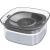 UPSKY 70oz Dog Water Bowl 2L No Spill Dog Bowl Large Capacity Slow Water Feeder, Spill Proof Dog Bowl Transparent Pet Water Dispenser Vehicle Carried Travel Slow Drinking Water Bowl for Dogs, Cats 1.grey
