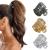Irikdescia 3 pieces high ponytail clips hair clip made of metal for improved hairstyle fashionable hair accessories high ponytails and thick hair (gold silver black)