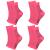 4 Pairs Plantar Fasciitis Socks Neuropathy Socks Ankle Compression Socks for Women Men Medical Ankle Support Brace Wide Calf Compression Socks for Flying Running M(5-7.5) 4 Pairs Pink