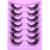 False Eyelashes Fairy Cat Eye Lashes Mink Fluffy Fox Eye Lashes Wispy Dramatic Eyelashes 20mm Fake Lashes 7 Pairs Pack by ALICE F001